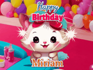 Happy Birthday Miriam GIF