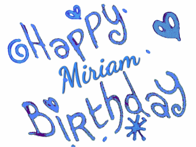 Happy Birthday Miriam GIF 128
