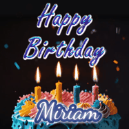 Happy Birthday Miriam GIF