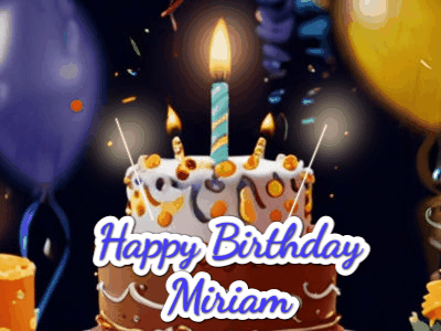 Happy Birthday Miriam GIF 137