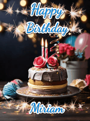 Happy Birthday Miriam GIF 53