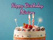 Happy Birthday Miriam GIF