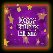 Happy Birthday Miriam GIF