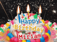 Happy Birthday Miriam GIF