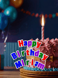 Happy Birthday Miriam GIF