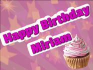 Happy Birthday Miriam GIF