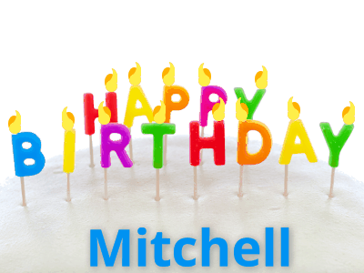 Happy Birthday Mitchell GIF 2