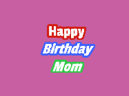 Happy Birthday Mom GIF: Cute little guy running with balloons to celebrate in this animated happy birthday customizable gif.