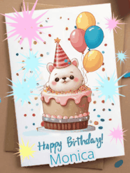 Happy Birthday Monica GIF