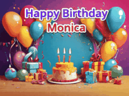 Happy Birthday Monica GIF