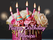 Happy Birthday Monica GIF