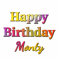 Happy Birthday Monty GIF