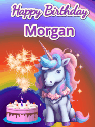 Happy Birthday Morgan GIF