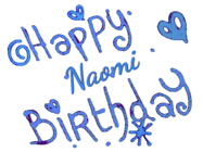 Happy Birthday Naomi GIF
