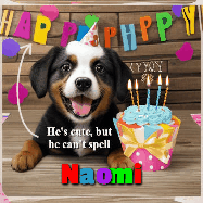 Happy Birthday Naomi GIF