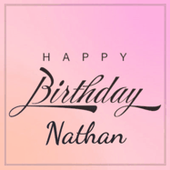 Happy Birthday Nathan GIF: A beautiful birthday cake gif with animated sparkles and glitter Happy Birthday Name you can customize