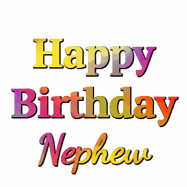 Happy Birthday Nephew GIF