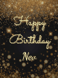 Happy Birthday Nev GIF: A beautiful happy birthday gif on a dark glitter background with bubbles and animation. It reads Happy Birtday. Customize it!