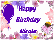 Happy Birthday Nicole GIF