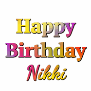 Happy Birthday Nikki GIF