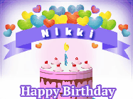Happy Birthday Nikki GIF