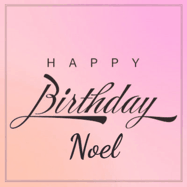 Happy Birthday Noel GIF: A beautiful birthday cake gif with animated sparkles and glitter Happy Birthday Name you can customize