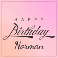 Happy Birthday Norman GIF: A beautiful birthday cake gif with animated sparkles and glitter Happy Birthday Name you can customize