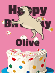 Happy Birthday Olive GIF