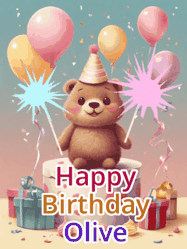 Happy Birthday Olive GIF
