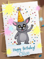 Happy Birthday Olive GIF