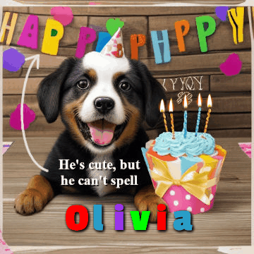 Happy Birthday Olivia GIF 83