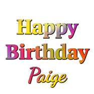 Happy Birthday Paige GIF