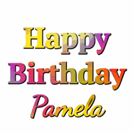Happy Birthday Pamela GIF