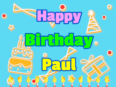 Happy Birthday Paul GIF 8
