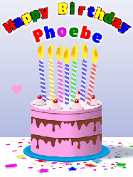Happy Birthday Phoebe GIF