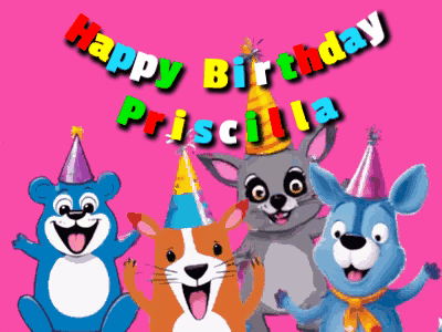 Happy Birthday Priscilla GIF 10