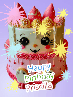 Happy Birthday Priscilla GIF 121