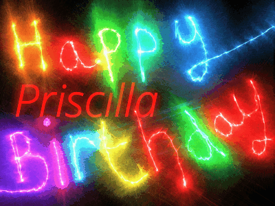 Happy Birthday Priscilla GIF 123