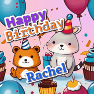 Happy Birthday Rachel GIF