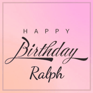 Happy Birthday Ralph GIF: A beautiful birthday cake gif with animated sparkles and glitter Happy Birthday Name you can customize