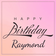 Happy Birthday Raymond GIF: A beautiful birthday cake gif with animated sparkles and glitter Happy Birthday Name you can customize
