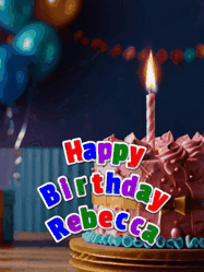 Happy Birthday Rebecca GIF