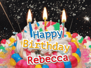 Happy Birthday Rebecca GIF