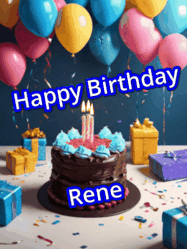Happy Birthday Rene GIF