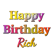 Happy Birthday Rich GIF