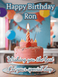 Happy Birthday Ron GIF