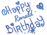 Happy Birthday Ronald GIF