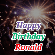 Happy Birthday Ronald GIF