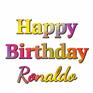 Happy Birthday Ronaldo GIF