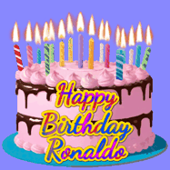 Happy Birthday Ronaldo GIF